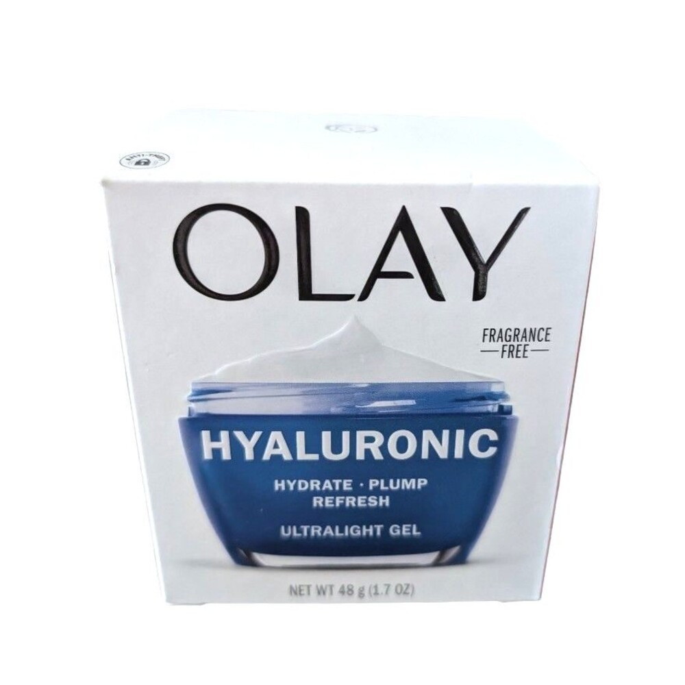Olay Hyaluronic Ultralight Gel Hydrate Plump Refresh Fragrance Free 1.7 Oz New
